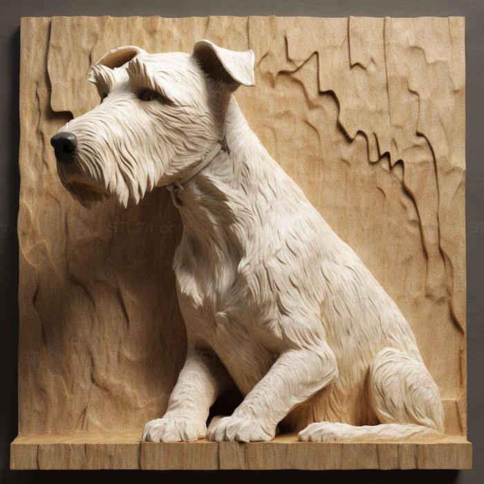 Nature and animals (Foxterrier dog 1, NATURE_6309) 3D models for cnc